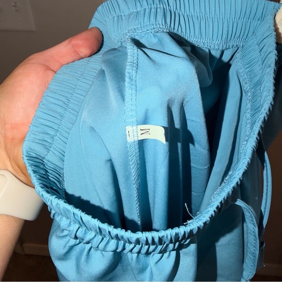 Light Blue Wide Leg Pants - Picture 5 of 6